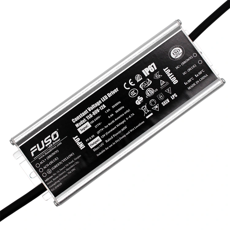 High PF 12v 80w Constant Voltage Led Driver